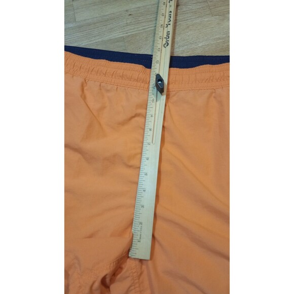 VTG POLO Ralph Lauren Board Shorts Mens Large Orange Nylon Little Pony Trunks 38 - Picture 7 of 16